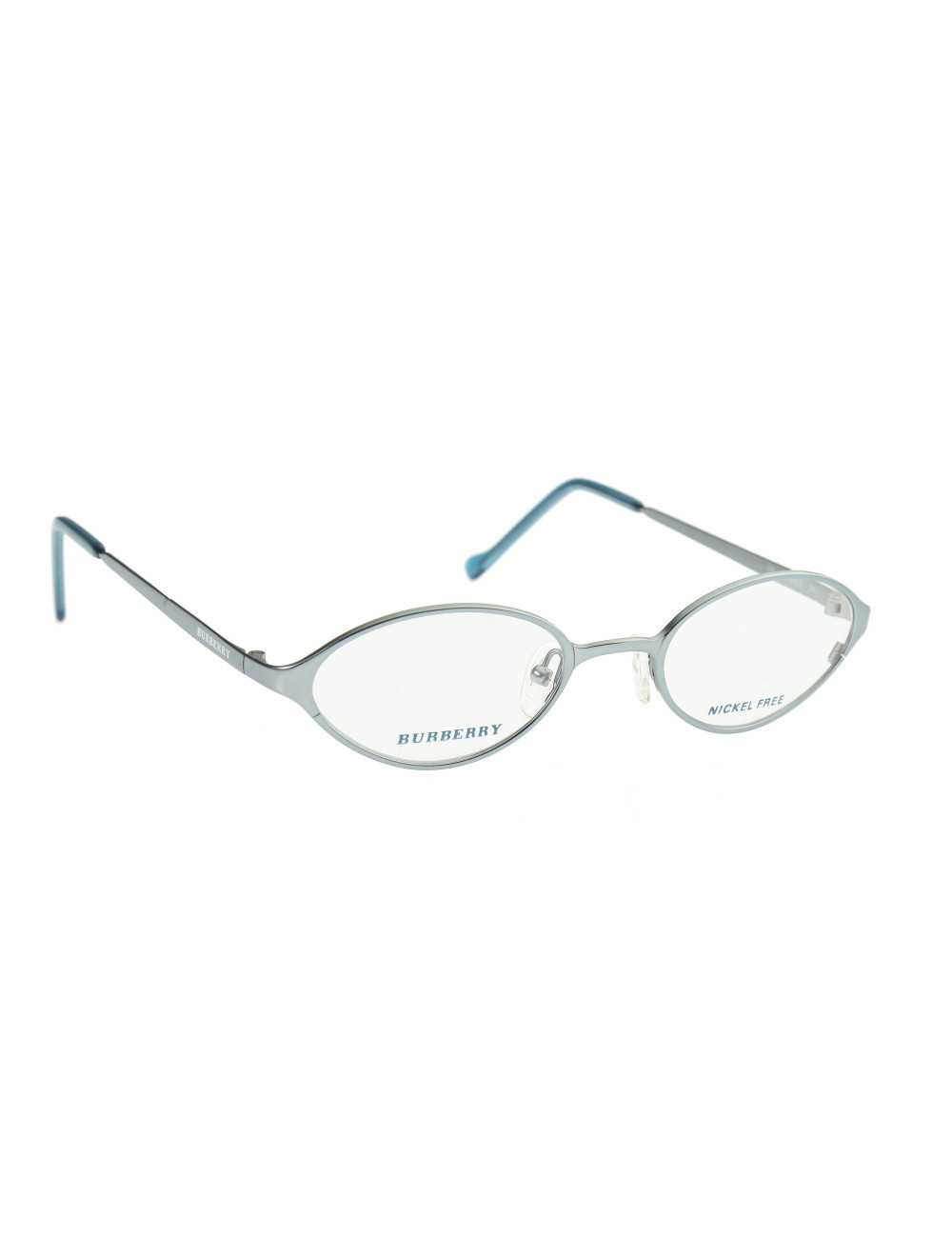 Burberry '90s Silver Metal Oval Frame Glasses