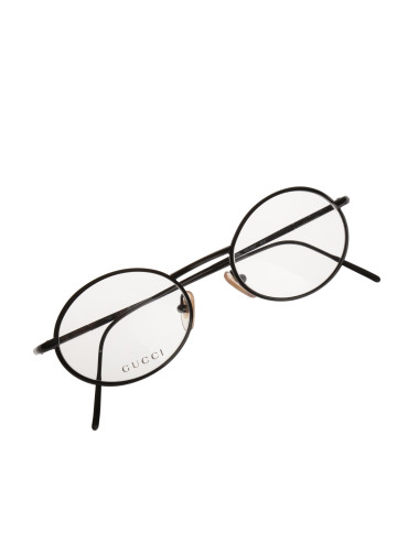 Gucci '90s Black Oval Glasses