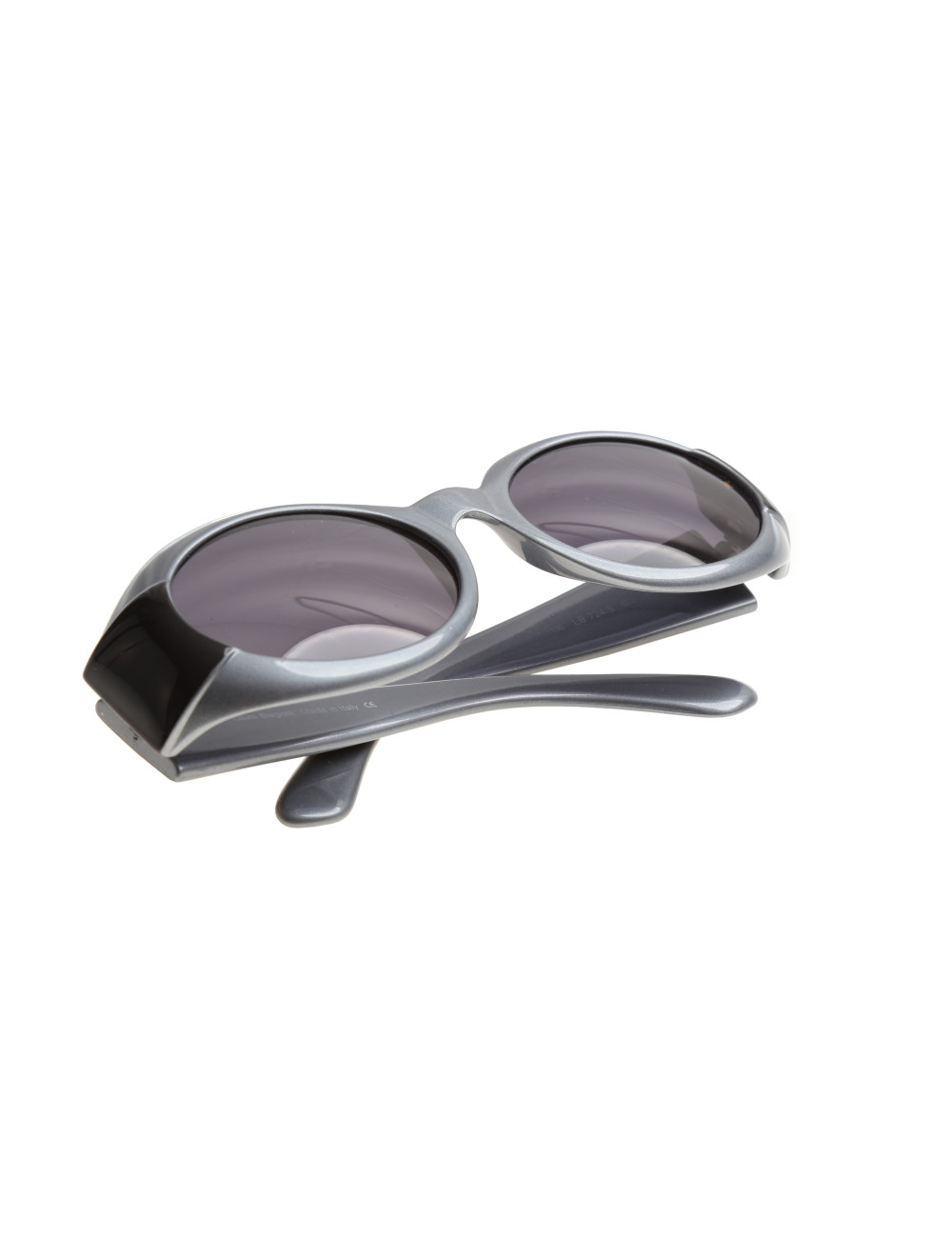 Laura Biagiotti 90's Gray Round Sunglasses