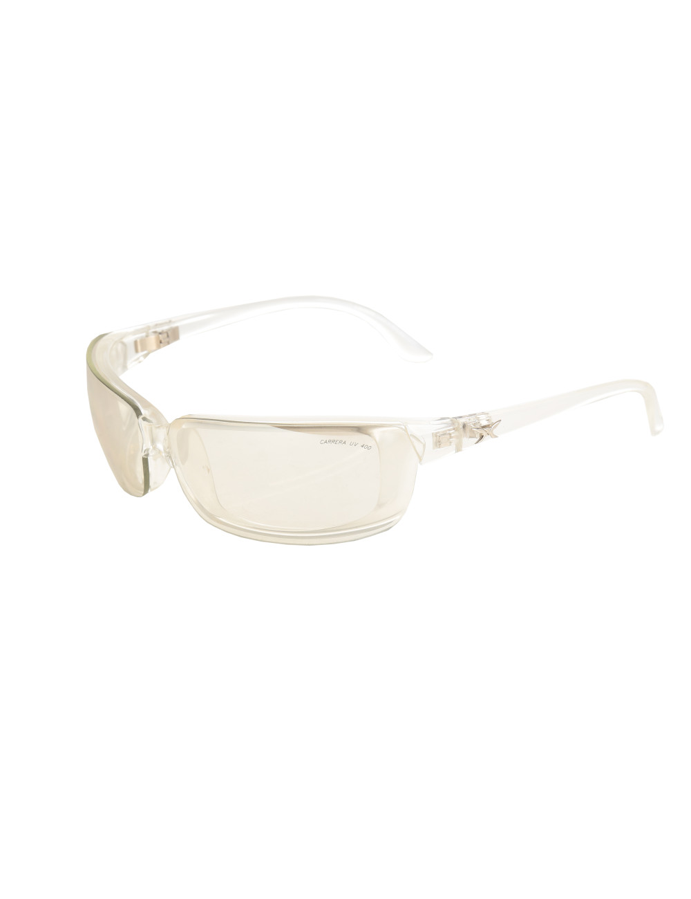 Carrera 90's Transparent Rectangular Frame Sport Sunglasses
