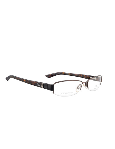 Dior 00s Brown Half Rim...