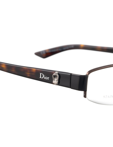 Dior 00s Brown Half Rim...